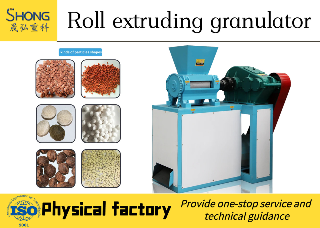 Οργανική σύνθετη Granulator λιπάσματος Granulator κυλίνδρων μηχανών διπλή μηχανή σβόλων εξώθησης
