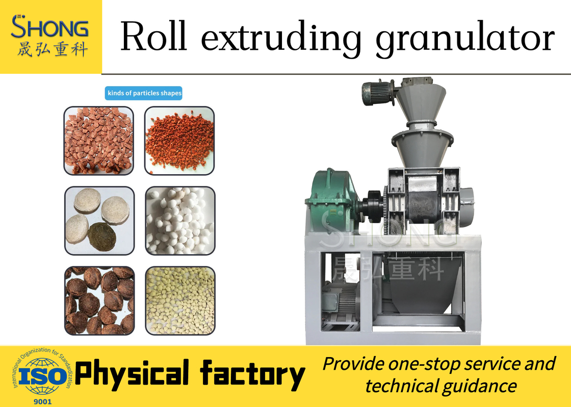 Προσαρμοσμένο 186 * 300mm Roller Size Roller Press Granulator για την παραγωγή λιπασμάτων σας