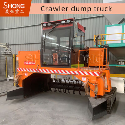 4710*1700*2500mm Γυρνούμενος χωνευτικός κομποστοποιητής με χωρητικότητα 1-20 τόνων και πλάτος εργασίας 3000 mm