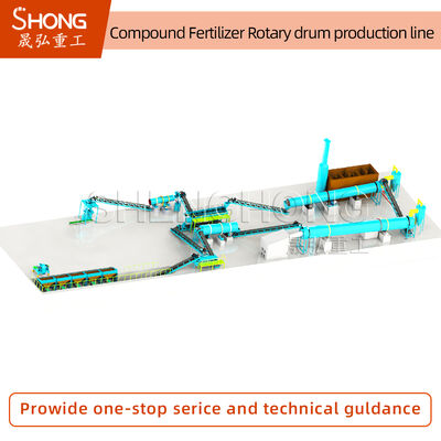 Γραμμή Παραγωγής Σύνθετου Λιπάσματος για Κοκκοποίηση NPK, Υψηλής Απόδοσης, Χαμηλής Κατανάλωσης Ενέργειας, Σταθερής Λειτουργίας