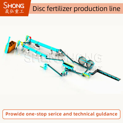 Animal Manure Waste Disc Granulator Organic Fertilizer Line
