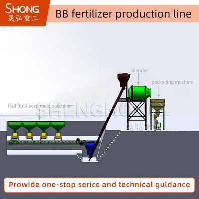 Γραμμή παραγωγής λιπασμάτων BB και υλικά άνθρακα ή ανοξείδωτου χάλυβα