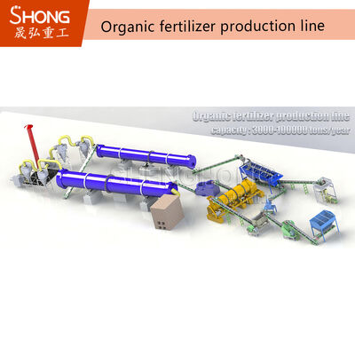1 tph Granule Organic Fertilizer Line Production Round Ball Fertilizer Equipment