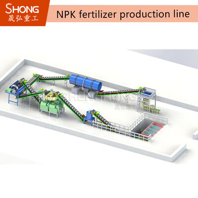 Ολοκληρωμένο εργοστάσιο λιπασμάτων NPK για την παραγωγή πέλλετ υψηλής ποιότητας
