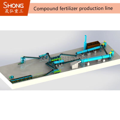 Στρογγυλός κόκκων τύμπανο για NPK λιπάσματα 3-8mm Granules 380V