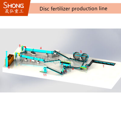 380V οργανικά απόβλητα λιπάσματος βιομαζών γραμμών παραγωγής λιπάσματος