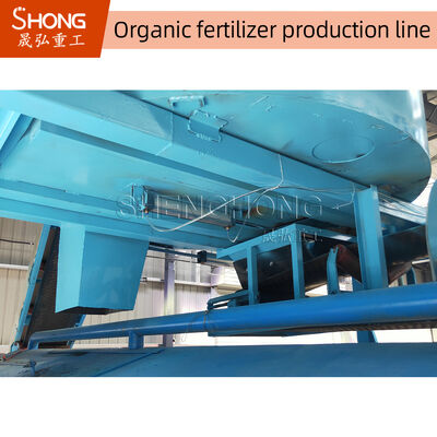 10, 000 TPY Τύπος κόλπου Τύπος λιπασμάτων Windrow Turner για γραμμή παραγωγής οργανικών λιπασμάτων 1-15mm