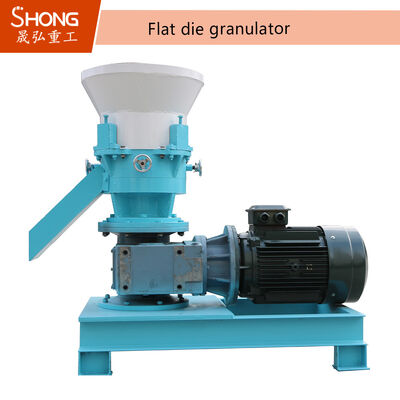 Μηχανή Granulator Flat Die Fertilizer με ισχύ 22kw-75kw, χωρητικότητα 3-7 τόνων ανά ώρα και υλικό από ανθρακικό χάλυβα ή ανοξείδωτο χάλυβα
