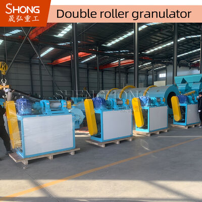 2%-5% υγρασία Ρολέρ Πρές Granulator με 1-2t/h χωρητικότητα για επίπεδη σφαίρα σύνθετο κόκκους λιπασμάτων