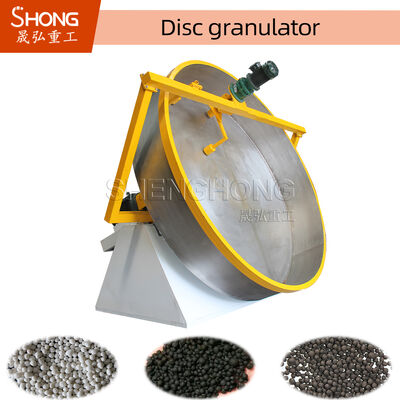 Σφαίρα σχήμα Granules Disc Granulator 0,3-6 τόνους/ώρα χωρητικότητα Ατσάλι άνθρακα Οργανικά λιπάσματα Granulator Machine
