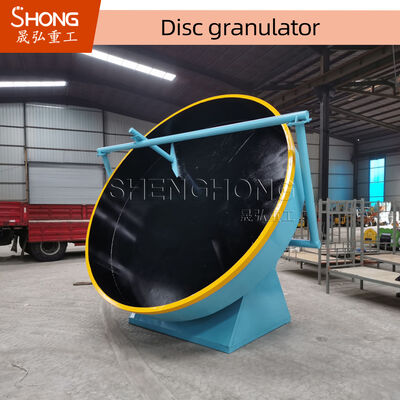 Δίσκος Granulator για οργανικά λιπάσματα που παράγουν σφαιρικό σχήμα κόκκους με ρυθμιζόμενη γωνία δίσκου και 1 έτος εγγύηση