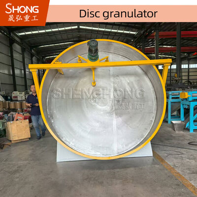 1.7 - 4.2μm Διάμετρος Αντιδιαβρωτικού Δίσκου Κοκκοποιητή με Υψηλό Ρυθμό Κοκκοποίησης για Οργανικό Λίπασμα