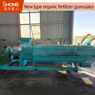 Granulador de fertilizante orgánico de lodo, máquina granuladora de compost con dientes de agitación, 380V, capacidad de 5-10 toneladas/hora