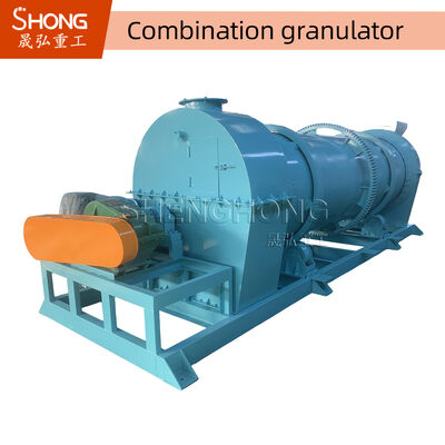 Μηχανή στροφικού κοκκιστήρα 380V για υψηλό ποσοστό κοκκισμού και ανθεκτική κατασκευή χάλυβα στην παραγωγή λιπασμάτων