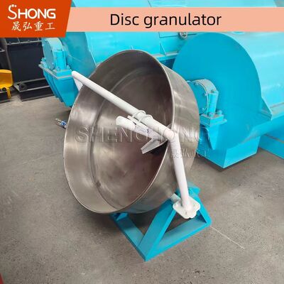 1-2t/H Disc Granulator Pelletizer με ρυθμό κοκκοποίησης 93% και τάση 380V για παραγωγή οργανικών λιπασμάτων