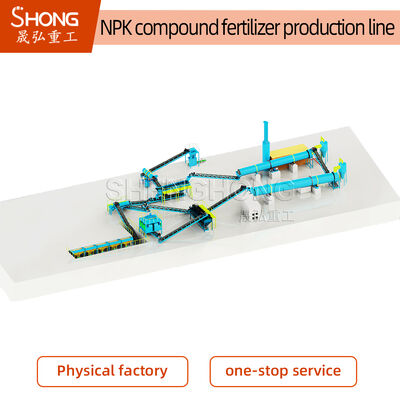 2-4mm NPK Fertilizer Granule Production Line με ξηρή διαδικασία και ≥90% περιεχόμενο θρεπτικών ουσιών