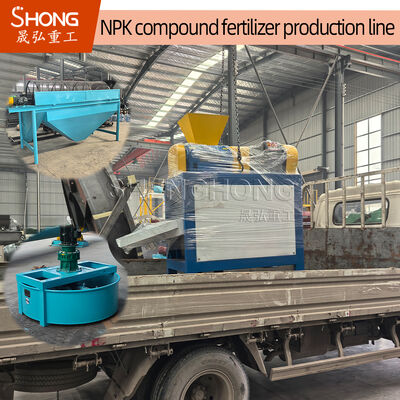 Προσαρμοσμένη γραμμή παραγωγής σύνθετων λιπασμάτων με υλικό επικάλυψης πολυμερών και διάμετρο 4 mm κόκκων με σύστημα ελέγχου PLC