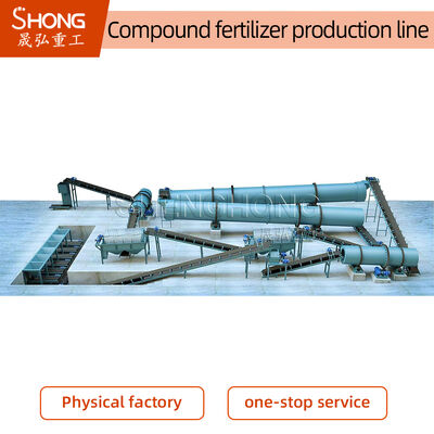 50,000–100,000 TPY Rotary Drum Steam NPK Fertilizer Production Line with 1-10 Tons per Hour and ≥90% Granulation Rate